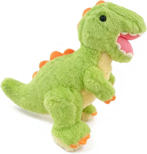 Vista 2 de Lindos Animales de Peluche de Dinosaurio Juguetes de Peluche, Peluches de Tiranosaurio de 9.84 Pulgadas, Grandes Regalos de Cumpleaños para Niños