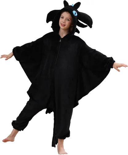 Vista 2 de ATOZ Onesie for Kids, Animal Pajamas Halloween Cosplay Costume for Girls Boys