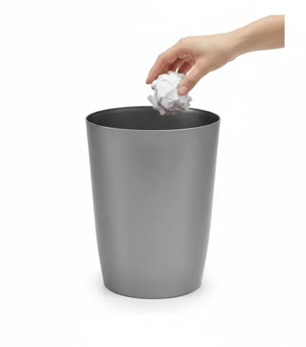 Vista 10 de Mini cesta de basura – Cubo de basura de plástico pequeño y duradero – Parte superior abierta sin tapa, perfil delgado para espacios compactos
