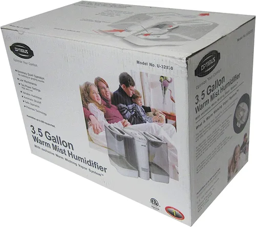 Vista 9 de Optimus U-32030 Humidificador cálido/niebla con sistema de vapor de efecto mecha, de 3.5 galones