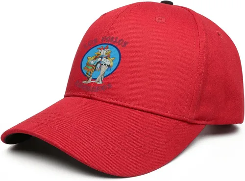 Vista 2 de EDUMOFI Breaking Hat Bad Cap Los Pollos Hermanos - Gorra de béisbol con logotipo de retrato y espalda