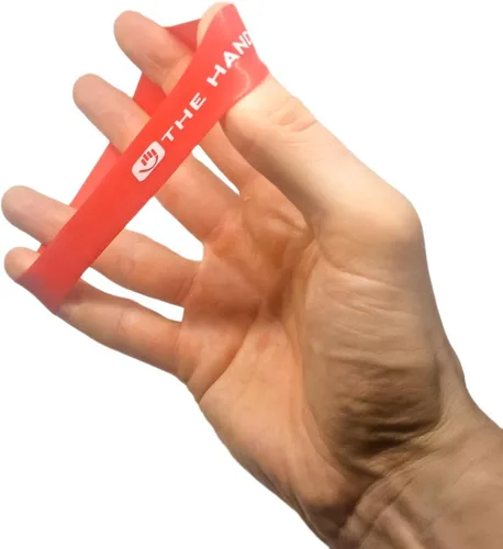 Vista 5 de Banda de mano – juego de ejercitador de mano y fortalecedor de mano – 10 bandas de resistencia para dedos perfectas para entrenamiento extensor