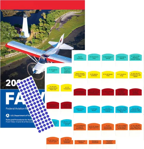 Vista 9 de Kit de bricolaje 2027 ASA FAR/AIM Book + 75 pestañas para instructor de vuelo certificado - Kit CFI (clásico)