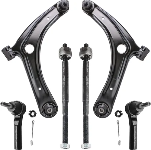 Vista 147 de Detroit Axle - Kit de extremo delantero para Chrysler 300 Dodge Charger 2011-2023 Challenger, 2 Lower Rearward Control Arms 2 Outer Tie Rods 2