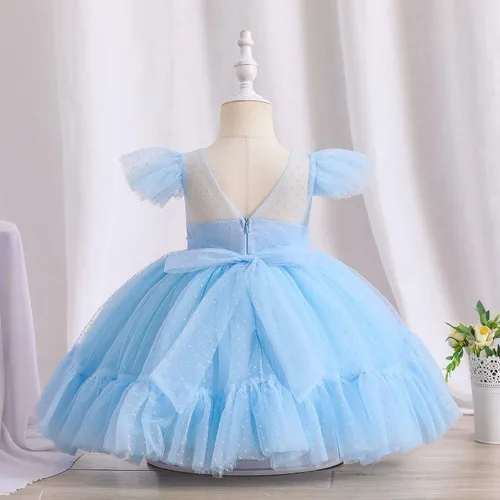 Vista 2 de Nileafes Vestidos de princesa para niña de flores vestido de fiesta de cumpleaños