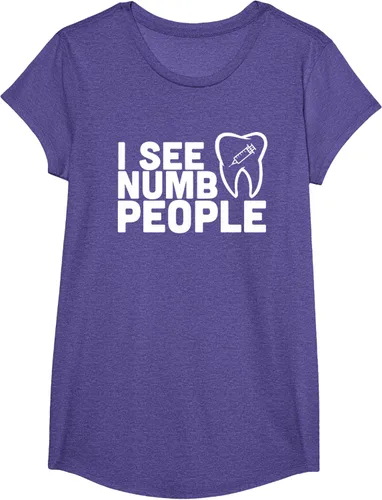 Vista 61 de I see Numb People - Camiseta de regalo para dentista dental, Negro, S