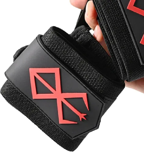 Vista 5 de Muñequeras de anime de 24 pulgadas para hombres y mujeres, 1 par cada uno, accesorios de gimnasio para levantamiento de pesas y mejorar