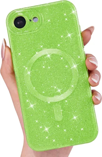 Vista 72 de LoeoeL Funda para iPhone 12 con Purpurina Compatible con Magsafe, Femenina Linda Brillante Magnética Mag Safe Bonita Funda para Teléfono