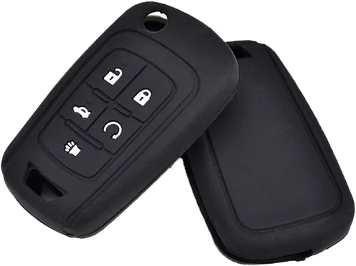 Vista 5 de LemSa 2 fundas de goma de silicona para llavero con control remoto sin llave, protector para Chevrolet Camaro Cruze Chevy Equinox Sonic Terrain