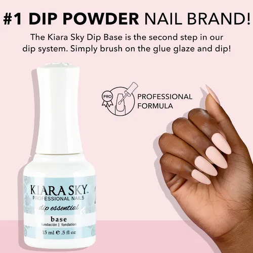 Vista 2 de KIARA SKY Liquid Essentials Dip Manicure 0.5 fl oz Capa base Paso #2