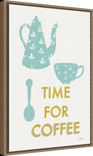 Vista 2 de Amanti Art Framed Canvas Wall Art 23x16 Retro Kitchen Coffee III by Becky Thorns, Framed Wall Art Canvas, Cuisine Artwork, Traditional Decor, Medium