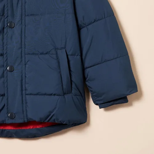 Vista 4 de Tienda Essentials Chaqueta acolchada pesada con capucha para bebés, niños pequeños y niños