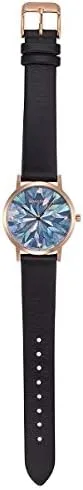 Vista 2 de monogriis Reloj de mujer con esfera de nácar con pantalla analógica marca japonesa