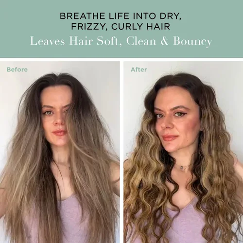 Vista 3 de Acondicionador Unwash de limpieza ecológica - Acondicionador limpiador co-wash hidratante y suave, libre de sulfatos y parabenos, para cabello