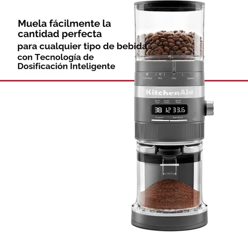 Vista 2 de KitchenAid Molinillo de café de rebabas - KCG8433 - Gris carbón mate