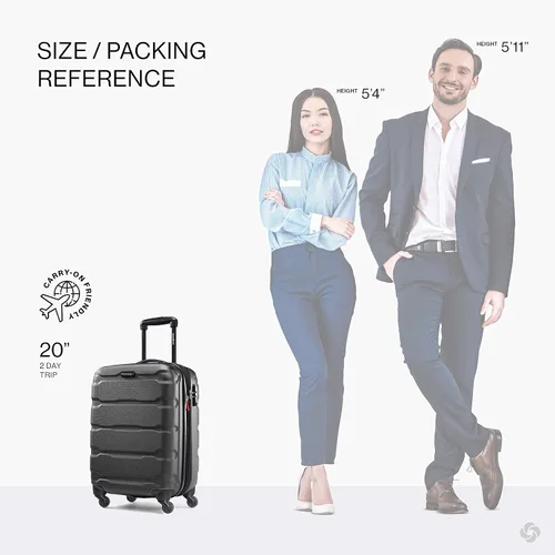 Vista 66 de Samsonite Omni PC - Maleta extensible rígida, Negro