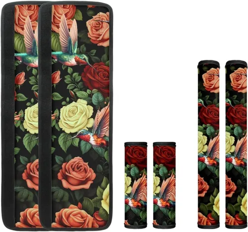 Vista 39 de DISNIMO Fundas protectoras de repuesto para refrigerador con diseño floral bohemio de libélula, fundas protectoras lavables para puertas de cocina