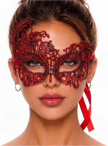 Vista 84 de Masquerade Mask For Women Lace Masquerade Mask for Masquerade Party, Proms, Venetian Party, Mardi Gras, Halloween & Cosplay Ana Bg Pluma de Pavo Real