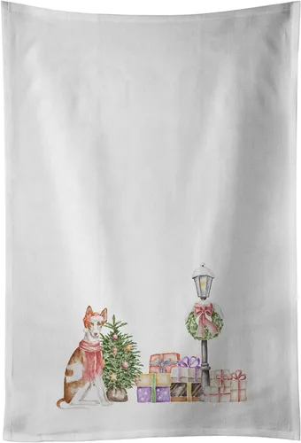 Vista 82 de Caroline's Treasures CK8100WTKT - Juego de 2 toallas de cocina con diseño de bulldog francés con diseño de país de las maravillas navideñas