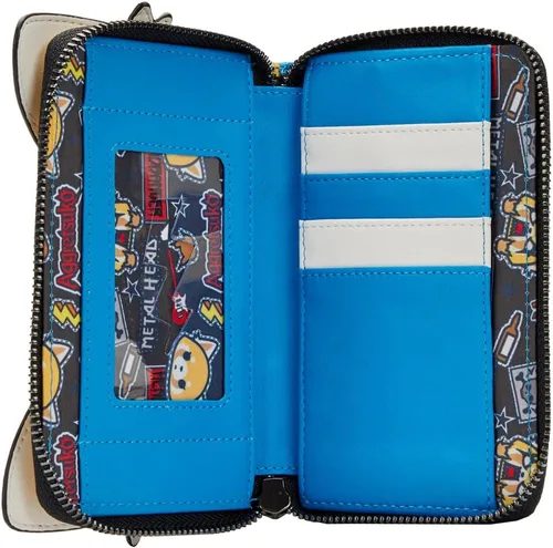Vista 3 de Loungefly Sanrio Aggretsuko - Cartera con cremallera, Multi colorido, Cartera con cremallera
