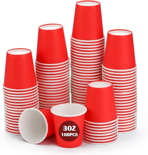 Vista 13 de Wuadua Paquete de 50 vasos de papel espresso negro de 3 onzas, resistentes y a prueba de fugas para fiestas, eventos, oficina, uso doméstico, vasos