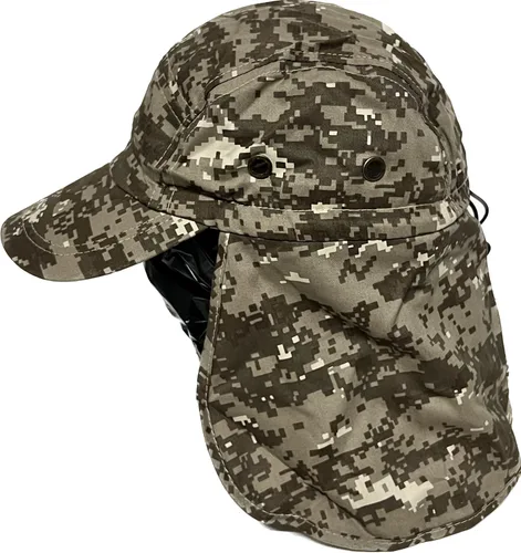Vista 5 de Mrlahat Gorra de pesca ajustable al aire libre con solapa larga para orejas y cuello, unisex