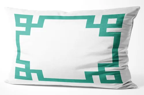 Vista 41 de Funda de almohada rectangular con cremallera en un lado impreso de 12 x 16 pulgadas, color blanco y rosa intenso Rosa fucsia