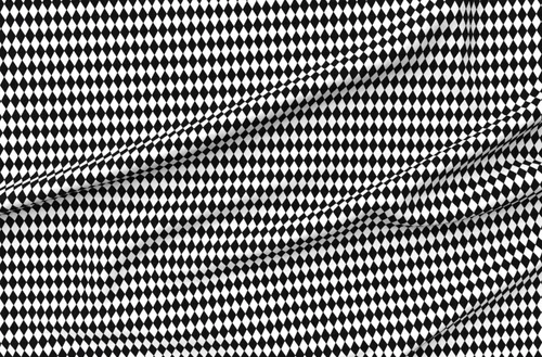 Vista 4 de Spoonflower Tela - Diamantes Negro Blanco Pequeño Diamante Cuadros Geométrico Impreso en Tela de Gasa Cuarto Grasa - Costura Ropa de Moda Vestidos