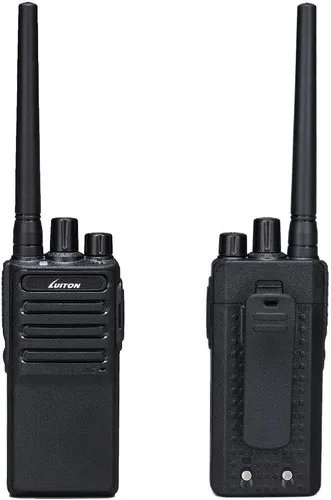 Vista 2 de Walkie Talkies Voice Scrambler con auricular para adultos al aire libre CS senderismo, caza, viajes, radios de 2 vías de larga distancia por LUITON
