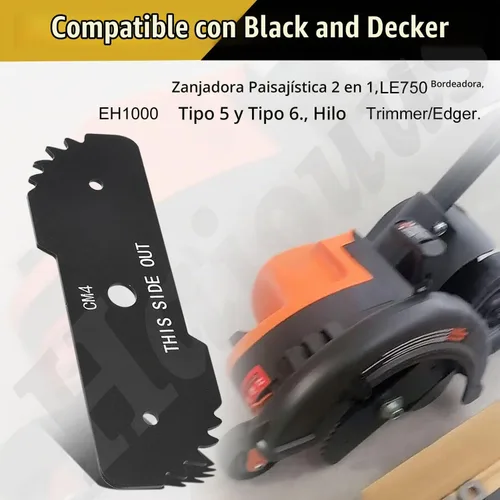 Vista 4 de Cuchillas de repuesto para bordeadoras de alta resistencia EB-007 Edge Hog de 7-1/2 pulgadas, compatibles con Black & Decker, compatible