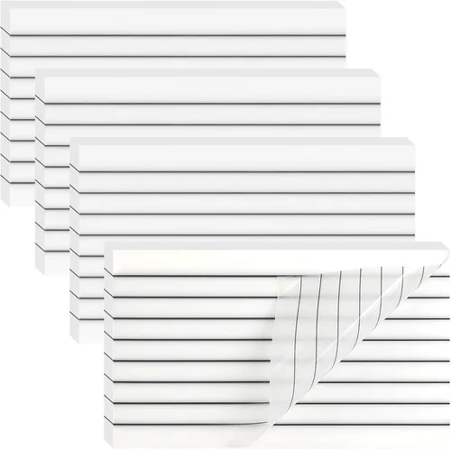 Vista 8 de 200 hojas de notas adhesivas transparentes negras, 3x3 pulgadas, translúcidas, autoadhesivas, transparentes, notas adhesivas Post que se ven a