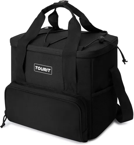 Vista 10 de TOURIT Bolsa de enfriador suave pequeña aislada, bolsa de enfriador de almuerzo de 24/35/46 latas, caja de hielo, enfriadores portátiles y a prueba