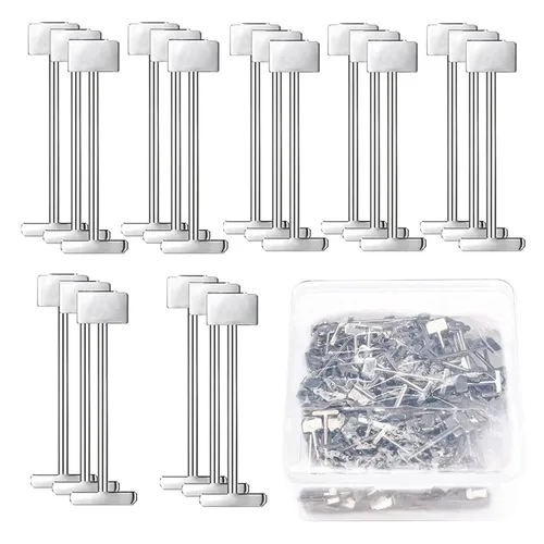Vista 9 de 100pcs 1.5mm Replacement T-pin Steel pins, Suitable for Floor and wall Tile Leveling Systems, Ceramic Construction Tools(Agujas de Acero T-Pins-100