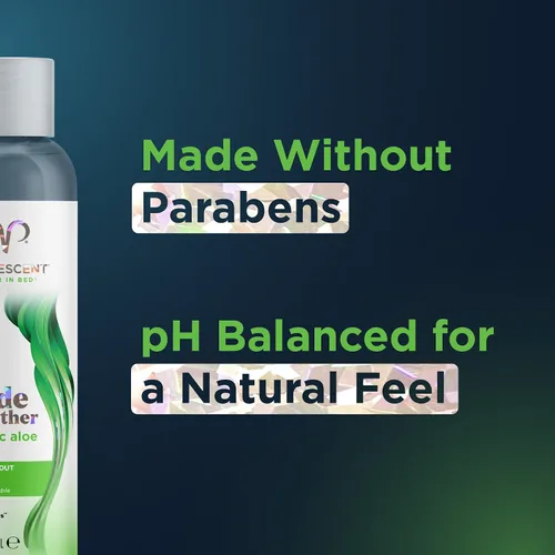 Vista 4 de Promescent Lubricante orgánico de aloe para sexo con ingredientes naturales, gel sexual lubricante personal premium para parejas, seguro