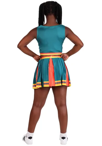 Vista 2 de Disfraz de Porrista Verde para Mujer Multicolor