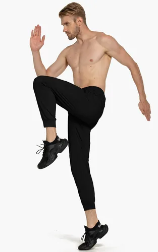 Vista 5 de M MAROAUT Pantalones deportivos ligeros para hombre con bolsillos con cremallera pantalones de entrenamiento para correr atletismo casual golf