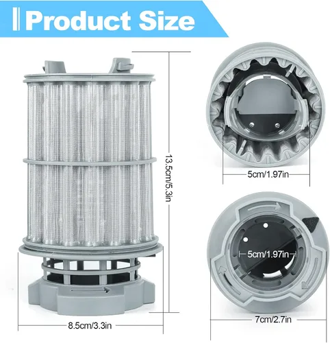Vista 3 de Nuevo filtro micro 00645038 645038 actualizado para piezas de lavavajillas Bosch Kenmore Reemplaza AP4339631, 00651097, 1560725, 651097, AH3479708