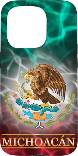 Vista 14 de Funda para iPhone 17 con la bandera de México de Michoacán - Orgullosa de las raíces mexicanas