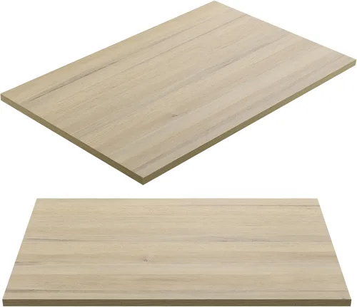Vista 19 de Kaboon Mesa universal de 24 x 24 pulgadas, paquete de 2, solo encimera reversible de melamina, uso doméstico o comercial en interiores, 1 pulgada
