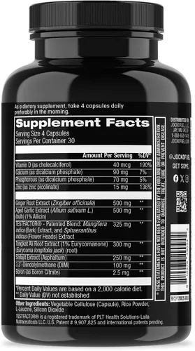 Vista 3 de Jocko Fuel Potenciador de testosterona para hombres - Potenciador natural de resistencia, resistencia y fuerza - Construye músculos para hombres