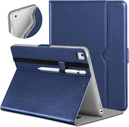 Vista 18 de DTTO para iPad de 9.7 pulgadas 5ª/6ª generación 2018/2017, funda con soporte para Apple Pencil, funda de cuero premium tipo folio con soporte
