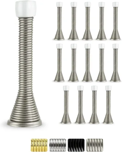 Vista 11 de Jack N' Drill - Tope de puerta de resorte (3 lb/) (paquete de 7) con 3 topes de puerta de bisagra Topes de puerta Flexi resistentes para la parte
