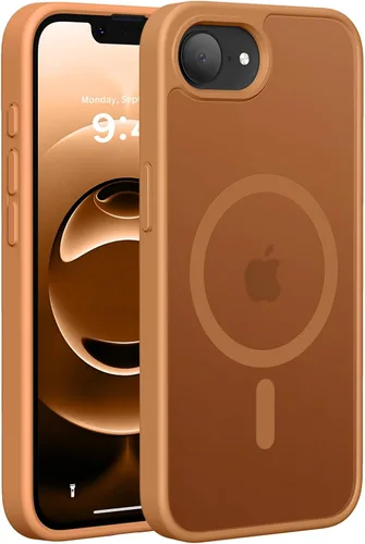 Vista 77 de Hualele - Funda magnética para iPhone 13 Pro, compatible con MagSafe, grado militar, a prueba de caídas, translúcida mate, parte trasera dura, borde