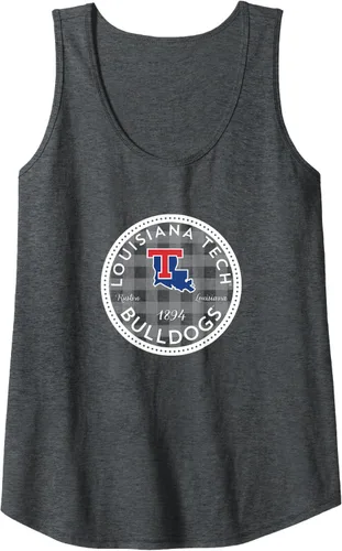 Vista 4 de Camiseta sin mangas Louisiana Tech Bulldogs a cuadros