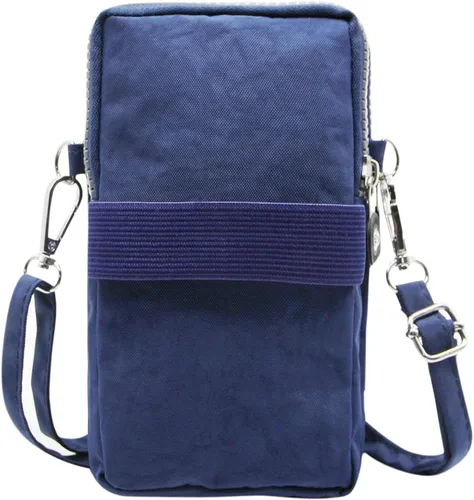 Vista 3 de ZGMYC Bolsa de 3 capas para teléfono celular, bolso de pulsera impermeable deportivo para el hombro, cartera