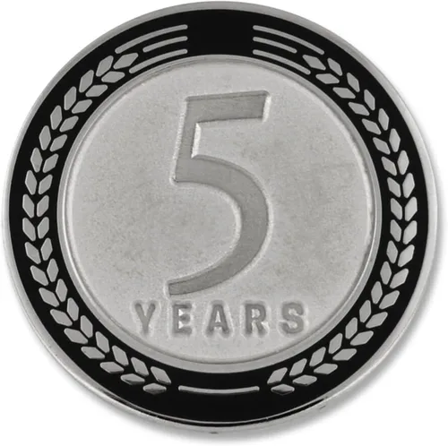 Vista 20 de PinMart Years of Service Award Employee Recognition Gift Pin de solapa - Negro