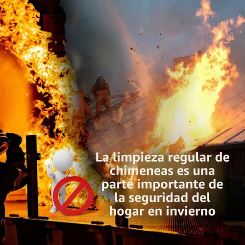 Vista 7 de Kit de barrido de chimenea Bluesea de 16 pies, sistema ergonómico de limpieza de chimenea con cepillo fuerte, se extiende hasta 16 pies, incluye 5