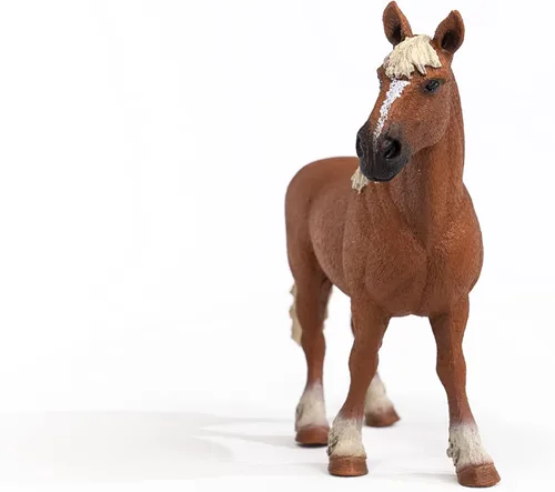 Vista 7 de Schleich Farm World - Juguete de caballo belga de tiro - Figura de caballo para niñas y niños - Juguetes de animales de granja para niños a partir
