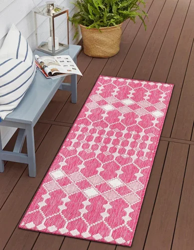 Vista 12 de Unique Loom Outdoor Trellis Collection - Alfombra de área - Traliccio (2 pies 2 pulgadas x 3 pies 1 pulgada, rectangular, carbón/marfil)