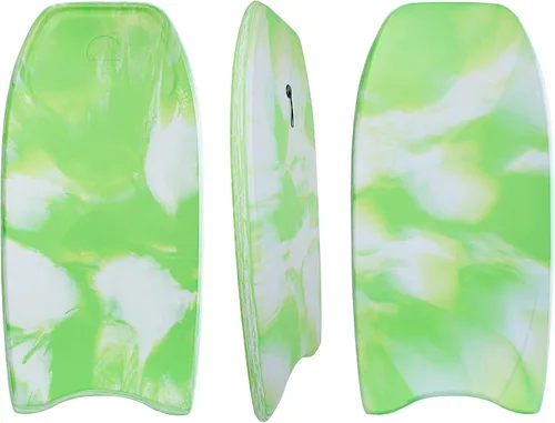 Vista 13 de ATUNAS Tablas de cuerpo, 33 a 43 pulgadas, bodyboard para playa con correa de muñeca, espuma sólida de PE/EVA impermeable de celda cerrada, surf